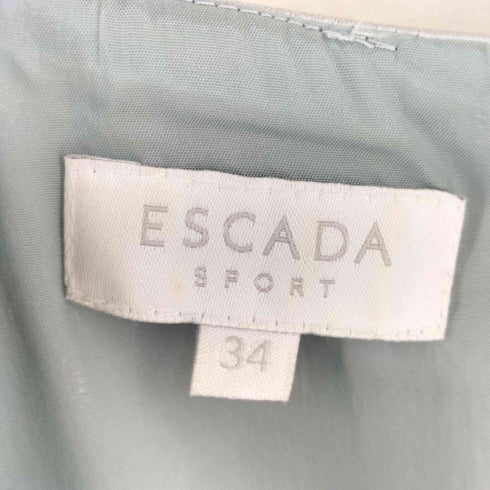 エスカーダ ESCADA ルーマニア製 ノースリーブ レーヨン混 サテンワンピース レディース 34