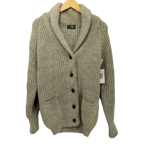 DULYN KNITWEAR 英国製 ウール100 ショールカラー バスケットボタン カーディガン メンズ import:S