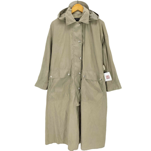 ウィークエンドマックスマーラ Weekend Max Mara イタリア製 フーデッドロングコート ドレープ レディース USA 6