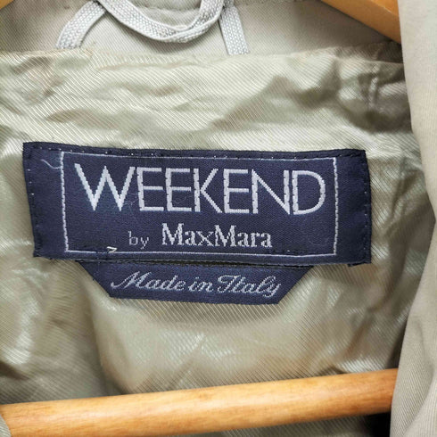ウィークエンドマックスマーラ Weekend Max Mara イタリア製 フーデッドロングコート ドレープ レディース USA 6