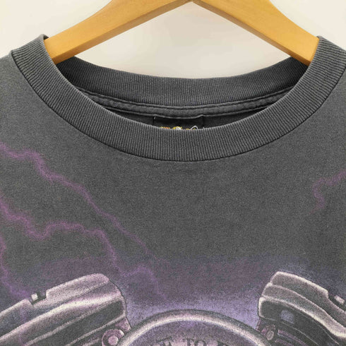 ハーレーダビッドソン HARLEY-DAVIDSON USA製 シングルステッチ 3D EMBLEM 両面プリントクルーネックTシャツ メンズ import:XL