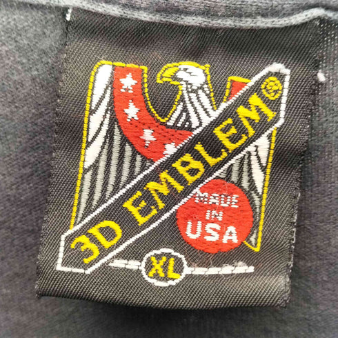 ハーレーダビッドソン HARLEY-DAVIDSON USA製 シングルステッチ 3D EMBLEM 両面プリントクルーネックTシャツ メンズ import:XL