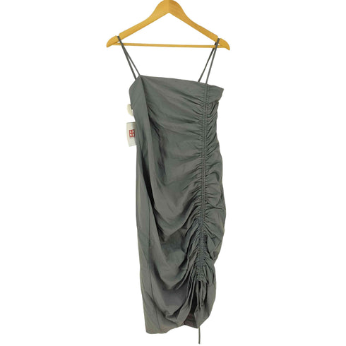 ザラ ZARA ナイロン ギャザーキャミワンピース レディース import:S