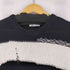 ザラ ZARA ダメージ加工 ボーダーニット レディース import:M