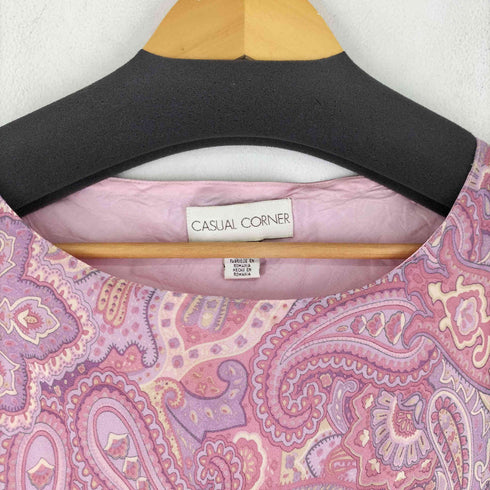 CASUAL CORNER 90S ペイズリー ノースリーブワンピース レディース UK:6