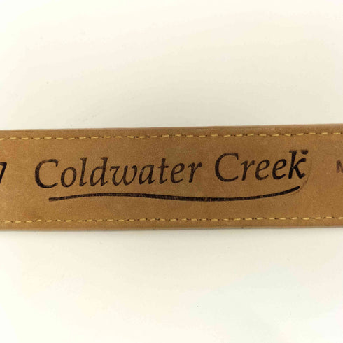 コールドウォータークリーク Coldwater Creek USA製 ウエスタン レザーベルト レディース