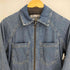ザラ ZARA ハーフジップ 変形スリーブ デニムワンピース レディース import:S