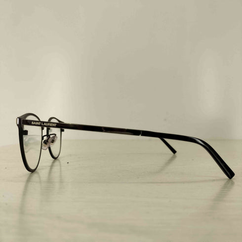 サンローラン Saint Laurent ラウンディッシュボストンシェイプ 伊達メガネ メンズ 50ロ21-140