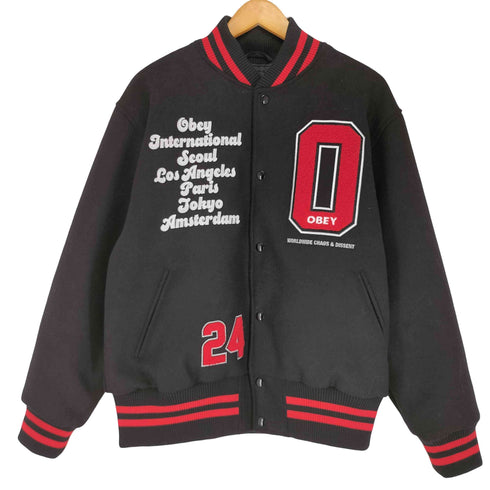 オベイ OBEY INTERNATIONAL Varsity Jacket メンズ