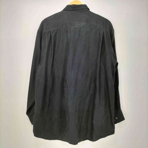 VIRMANZONI シルク100 フラップポケット L/S ワークシャツ メンズ import:L