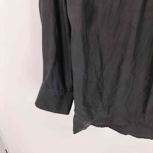 VIRMANZONI シルク100 フラップポケット L/S ワークシャツ メンズ import:L