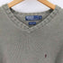 ポロバイラルフローレン Polo by RALPH LAUREN 90S ポニー刺繍 コットンvネックニット メンズ import:XL