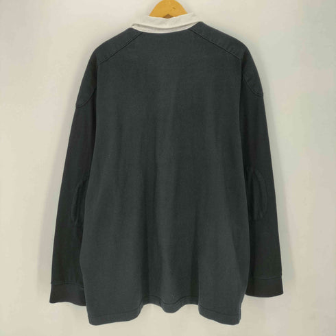 ポロバイラルフローレン Polo by RALPH LAUREN 90S ポニー刺繍 エルボーパッチ コットン L/S ラガーシャツ メンズ import:XXL