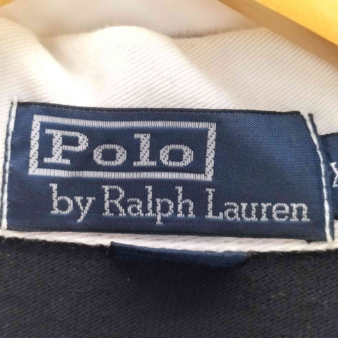 ポロバイラルフローレン Polo by RALPH LAUREN 90S ポニー刺繍 エルボーパッチ コットン L/S ラガーシャツ メンズ import:XXL