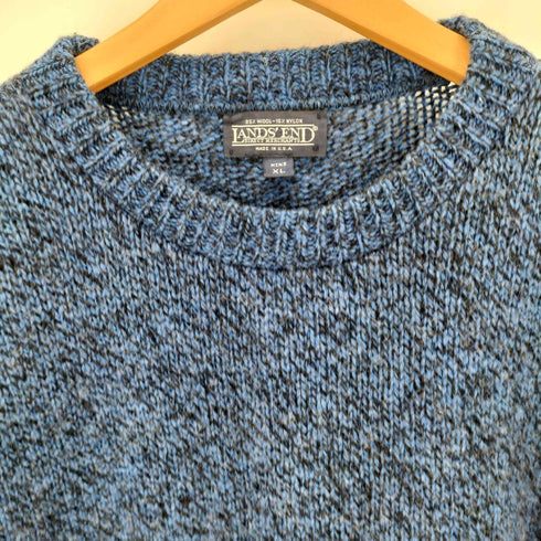 ランズエンド LANDS END USA製 ウールクルーネックニット メンズ import:XL