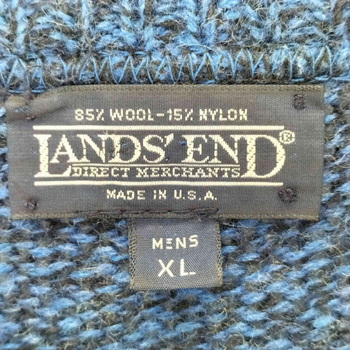 ランズエンド LANDS END USA製 ウールクルーネックニット メンズ import:XL