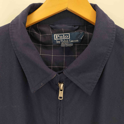 ポロバイラルフローレン Polo by RALPH LAUREN 90S ポニー刺繍 裏地チェック コットンスイングトップ メンズ import:XL