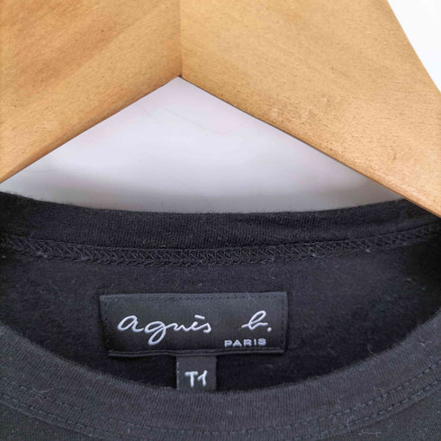 アニエスベー agnes b. ロゴ プリント Tシャツ レディース T1