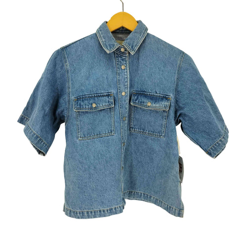 ビューティーアンドユースユナイテッドアローズ BEAUTY & YOUTH UNITED ARROWS コットンデニムハーフスリーブシャツ レディース JPN:S