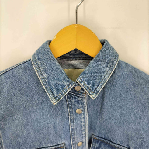 ビューティーアンドユースユナイテッドアローズ BEAUTY & YOUTH UNITED ARROWS コットンデニムハーフスリーブシャツ レディース JPN:S