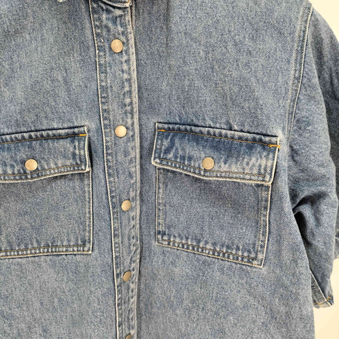 ビューティーアンドユースユナイテッドアローズ BEAUTY & YOUTH UNITED ARROWS コットンデニムハーフスリーブシャツ レディース JPN:S