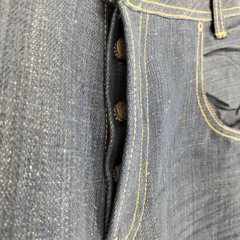 KohZo MADE IN JAPAN Denim Series 004 リネン混 ワイド バギーデニムパンツ domestic メンズ 34X32
