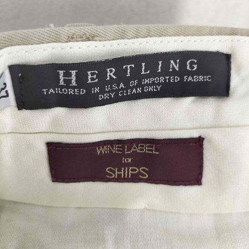 シップス SHIPS WINE LABEL 別注 HERTLING USA製 チノパンツ メンズ 37