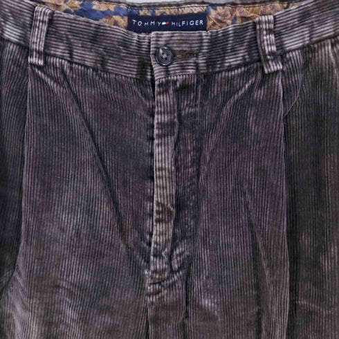 トミーヒルフィガー TOMMY HILFIGER コーデュロイ 2タック テーパード パンツ メンズ 34/32