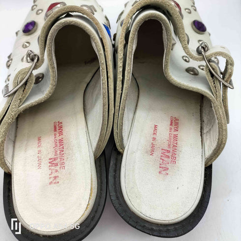 ジュンヤワタナベコムデギャルソンマン JUNYA WATANABE COMME des GARCONS MAN 2003SS スタッズ レザー サボ サンダル メンズ S
