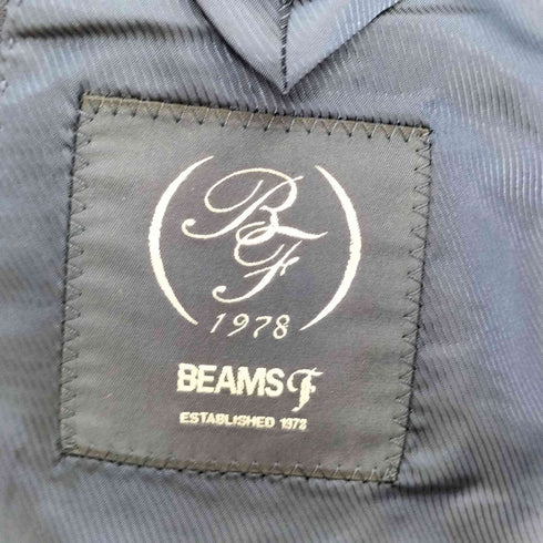 ビームスエフ BEAMS F ウールサージ ソリッド 段返り3Bシングル スーツ メンズ 48/8R