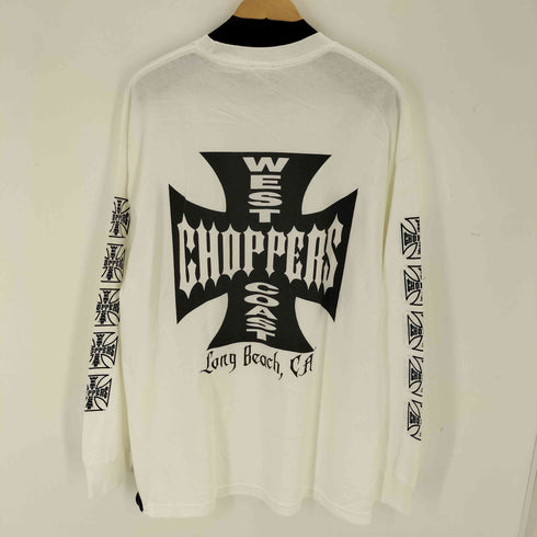 WEST COAST CHOPPERS アイアンクロス 袖プリント 両面L/Sカットソー メンズ JPN:XL
