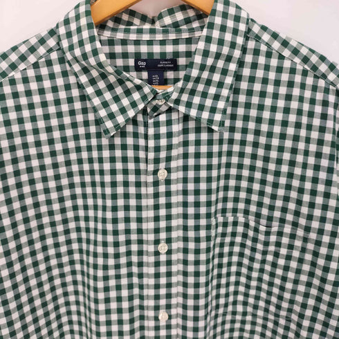 ギャップ Gap CLASSIC FIT コットン ギンガムチェック 長袖 シャツ メンズ import:XL