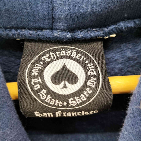 スラッシャー THRASHER プリントロゴ プルオーバーパーカー メンズ M