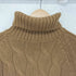 グランサッソ Gran Sasso 8GAUGE CABLE TURTLE KNIT メンズ JPN:50