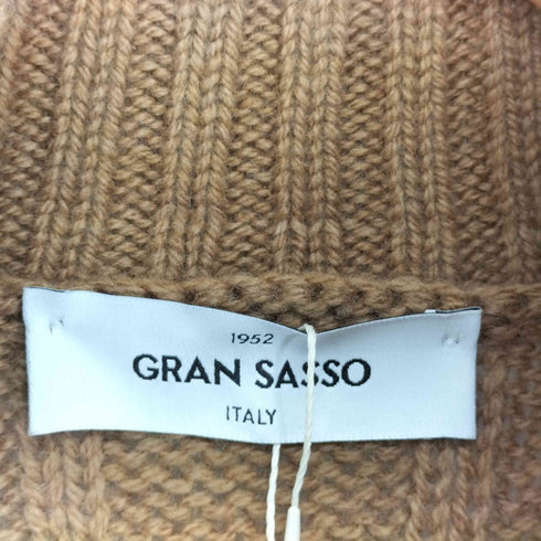 グランサッソ Gran Sasso 8GAUGE CABLE TURTLE KNIT メンズ JPN:50