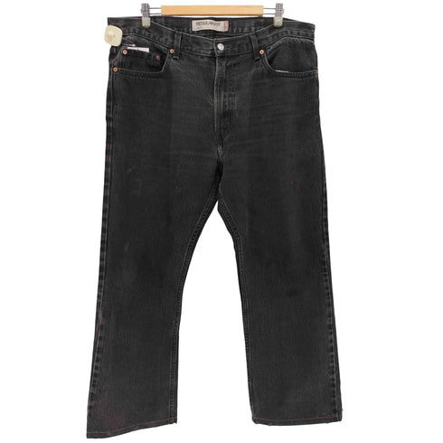 リーバイス Levis 00s 07年製 ボタン裏499 505 REGULAR FIT 先染め ブラック デニム メンズ W38 L32