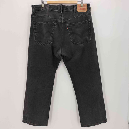 リーバイス Levis 00s 07年製 ボタン裏499 505 REGULAR FIT 先染め ブラック デニム メンズ W38 L32