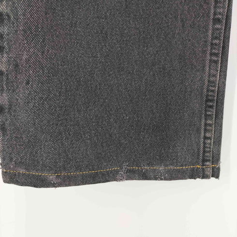 リーバイス Levis 00s 07年製 ボタン裏499 505 REGULAR FIT 先染め ブラック デニム メンズ W38 L32