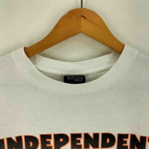 インディペンデント INDEPENDENT 90~00S メキシコ製 NHSタグ クロス 両面プリント ショートスリーブ クルーネック Tシャツ メンズ import:S