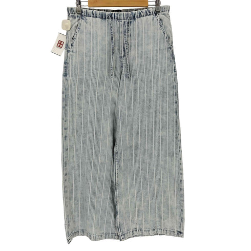 ギャップ Gap ストライプ イージーワイドデニムパンツ メンズ M