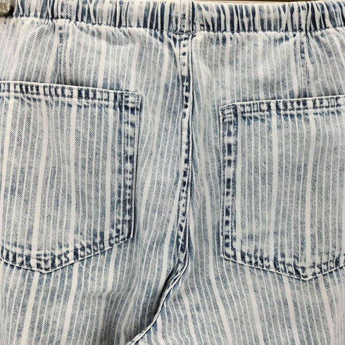 ギャップ Gap ストライプ イージーワイドデニムパンツ メンズ M