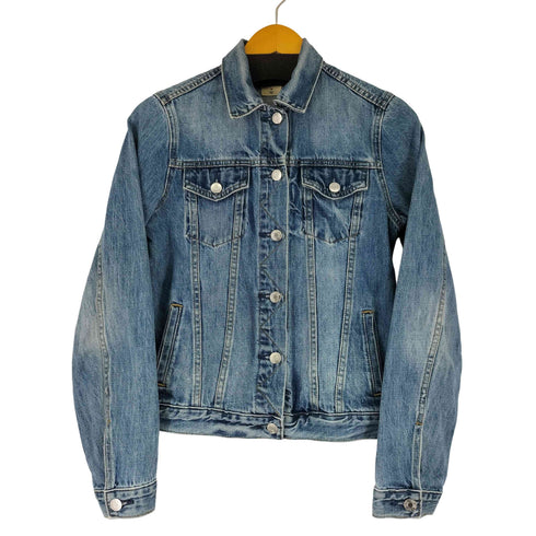 ギャップ Gap 90S Icon Jkt Saddle Blue Button Front レディース import:XS