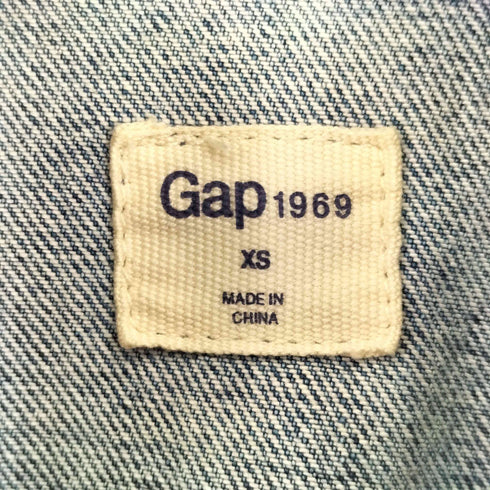ギャップ Gap 90S Icon Jkt Saddle Blue Button Front レディース import:XS