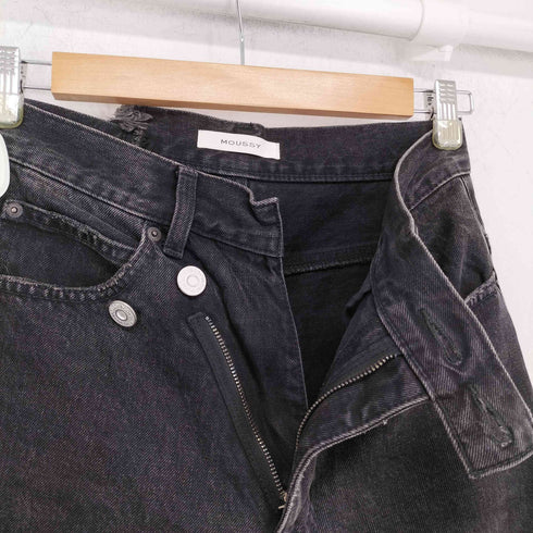 マウジー moussy CROSS WAIST WIDE STRAIGHT レディース 1