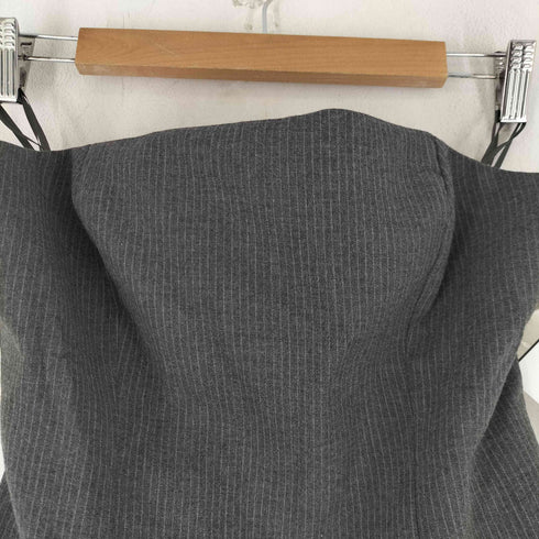 ザラ ZARA ピンストライプ チューブトップ レディース import:S
