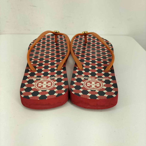 トリーバーチ TORY BURCH ロゴプリント 総柄 ビーチサンダル レディース