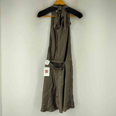 ザラ ZARA サテン ホルターワンピース レディース import:XS