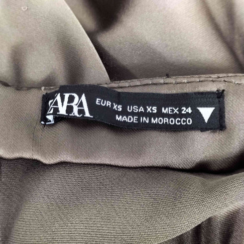 ザラ ZARA サテン ホルターワンピース レディース import:XS