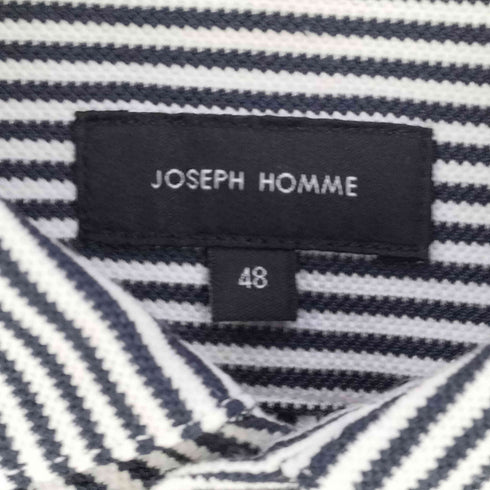 ジョゼフオム JOSEPH HOMME コットンポリ ストライプシャツ メンズ DE:48