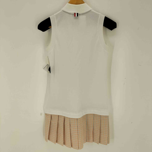 トムブラウン THOM BROWNE ミニプリーツポロドレス レディース 36